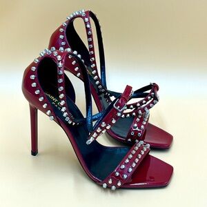 New YSL Studded Patent Leather Heels